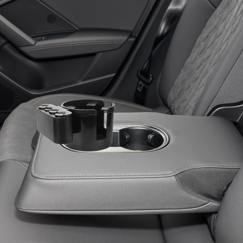 Car Cup Holder Expander Large Water Bottle Holder With Coin Box For Console - Image 5