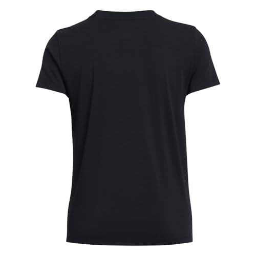 Under Armour Womens Rival Core Short Sleeve T Shirt, (001) Black / / White, Medium - Image 3
