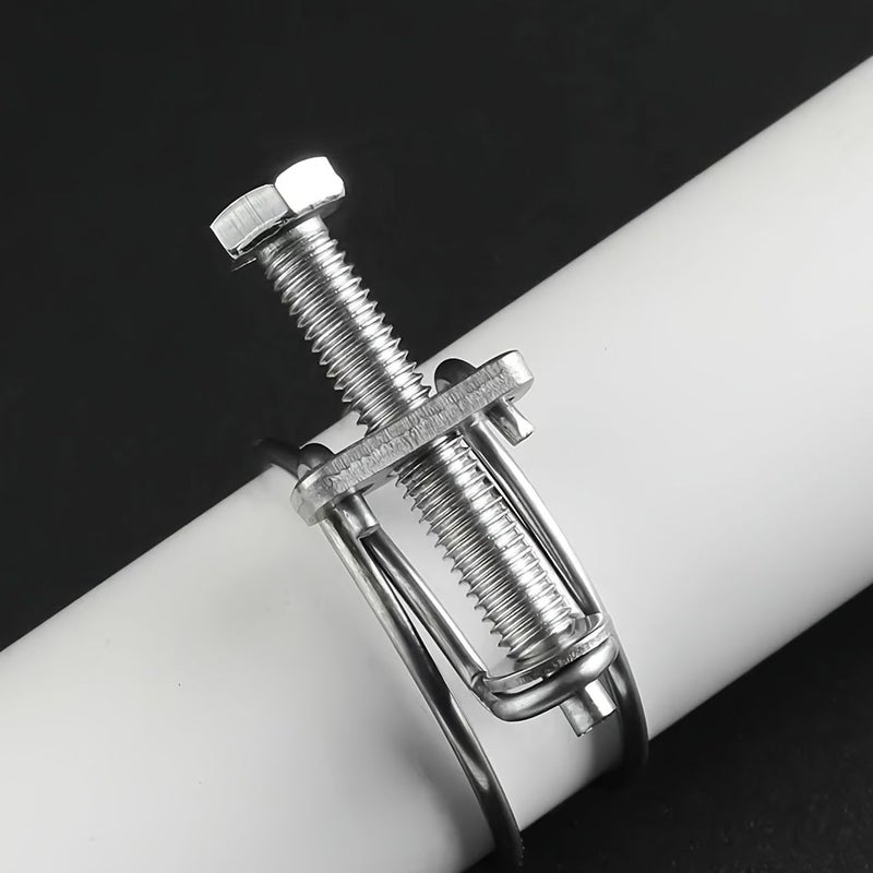 Industrial Grade Double Steel Wire Hose Clamps 6 Pack Size 36 40 Premium Quality Double Locking Mechanism Prevents Slipping 360 Degree Even Clamping Leak Free Seal High Pressure Resistant Anti Corrosion Household - Image 4