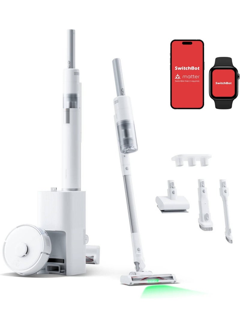 SwitchBot K10+ Pro Combo Vacuum, Dual Dust Collection System, Dual-Machine Dust Cleaning, Dual Anti-Tangle, Dual Waste Storage - Image 2