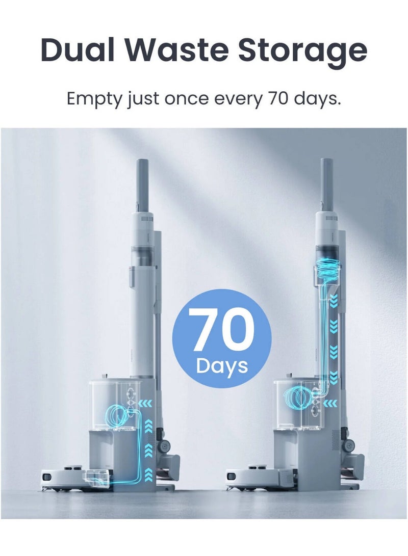 SwitchBot K10+ Pro Combo Vacuum, Dual Dust Collection System, Dual-Machine Dust Cleaning, Dual Anti-Tangle, Dual Waste Storage - Image 5