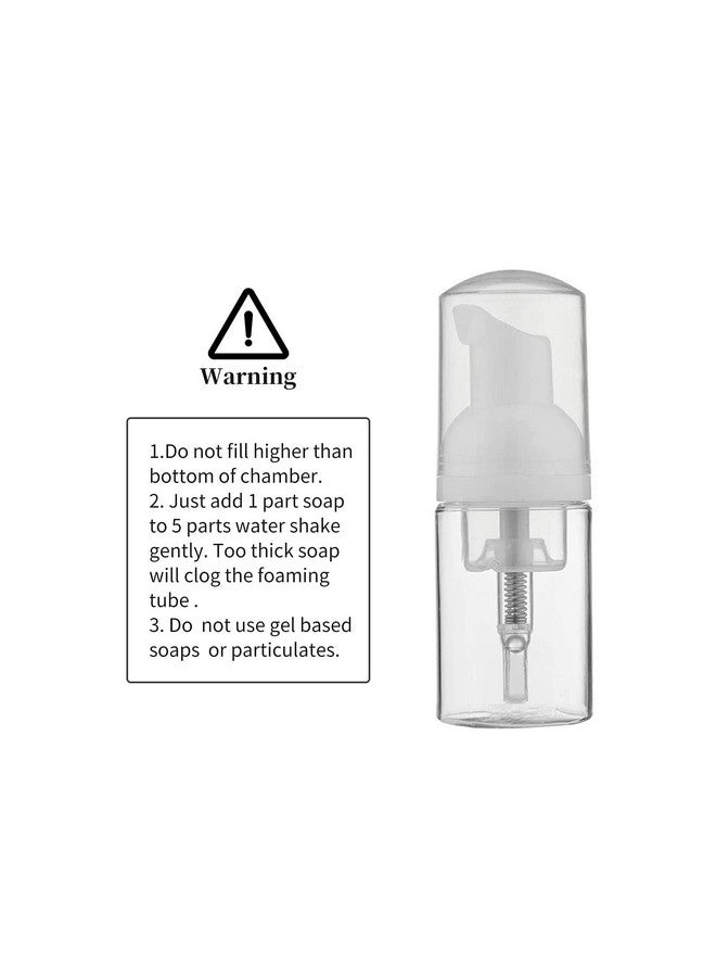 LONGWAY 3Pcs Travel Size Foam Pump Bottle,Mini Empty Pump Bottle Dispenser(30Ml,1 Fl Oz) (Clear)  - Image 5