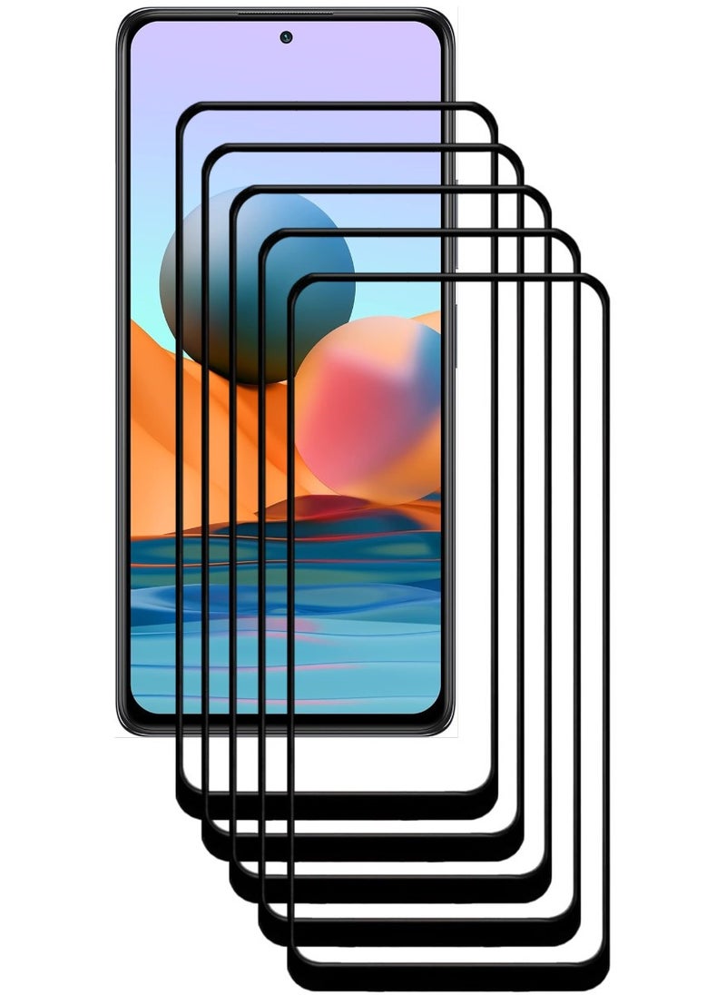ACLIX 5 Pieces Antistatic ESD Dustproof Premium Quality High Definition Tempered Glass Screen Protector Designed For Xiaomi Redmi Note 10 Pro - Image 1