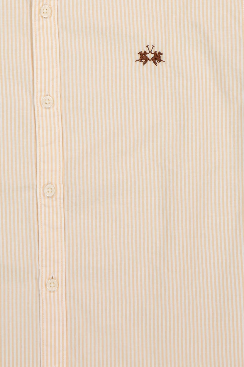 La Martina Men Slim Fit Embroidered Logo Long Sleeve Casual Shirt, Multicolor - Image 2