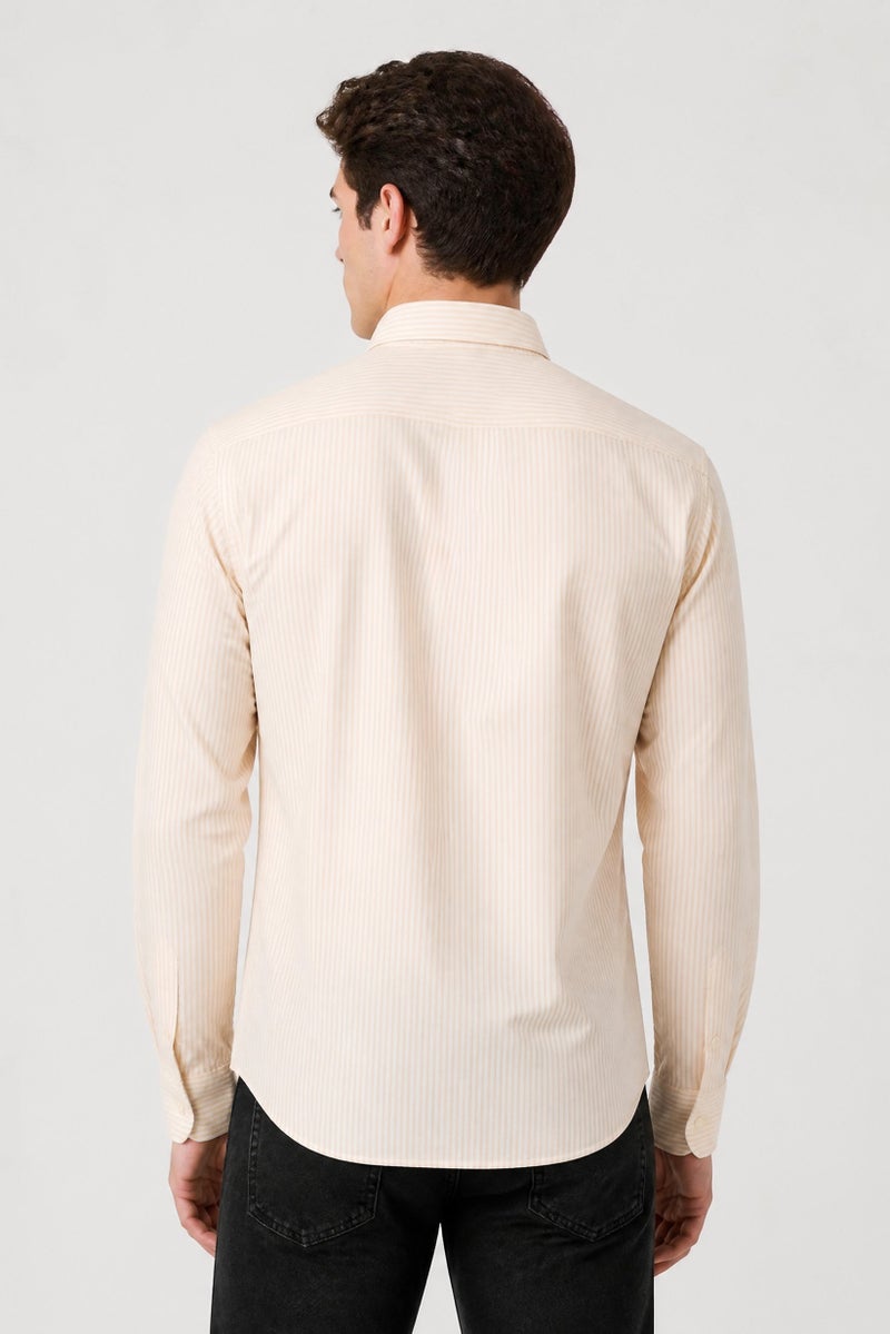 La Martina Men Slim Fit Embroidered Logo Long Sleeve Casual Shirt, Multicolor - Image 5