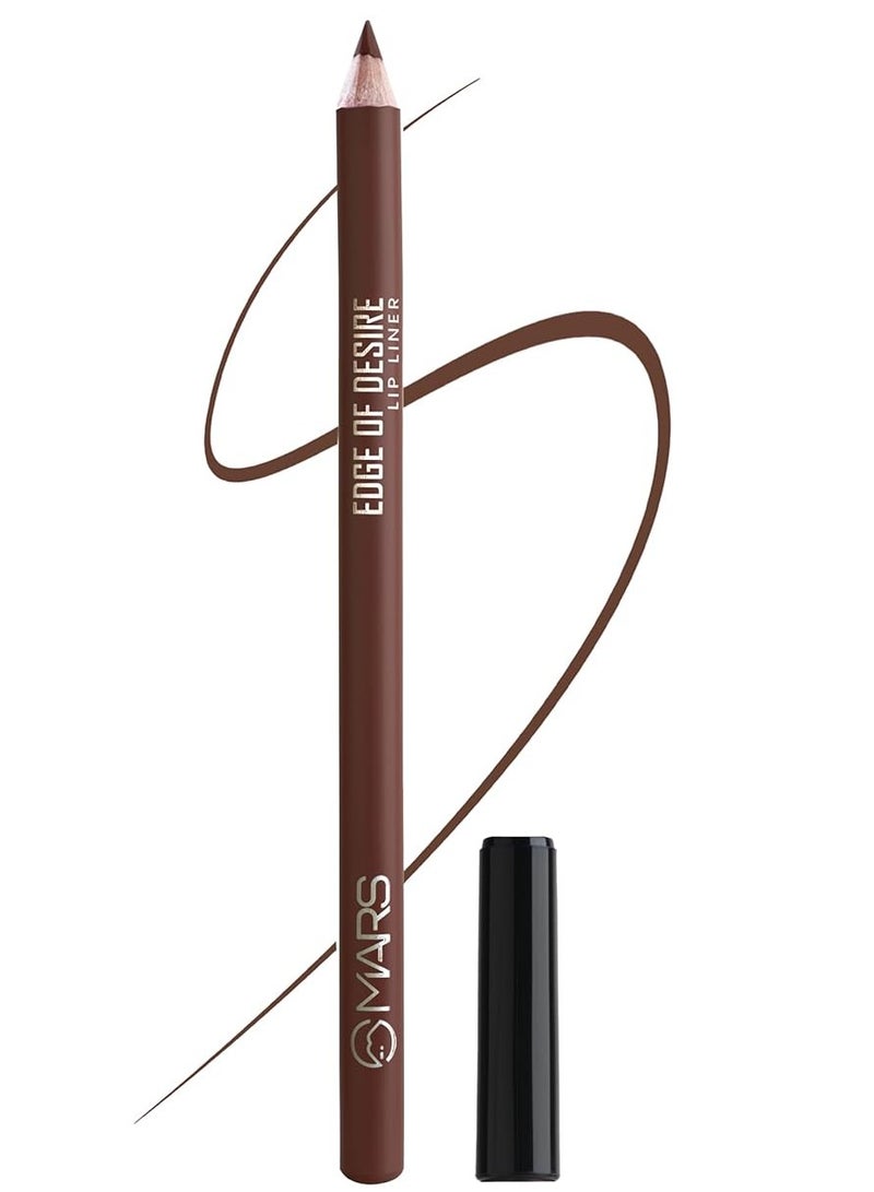 Mars Matte Liner One Swipe Smooth Application Long Lasting Lip Pencil 14gm 14- Choco Butter Satin - Image 1