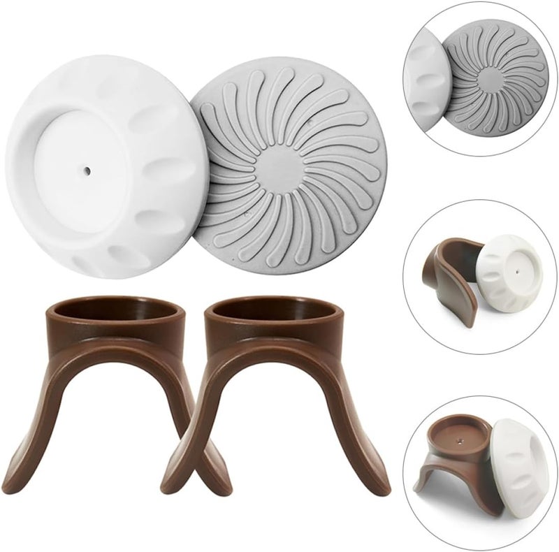 BESTonZON 4Pcs Gate Wall Protector Cups for Pet Safety U-Shaped Wall Bumper Guard Set and Post Fixers Indoor Door and - Image 4