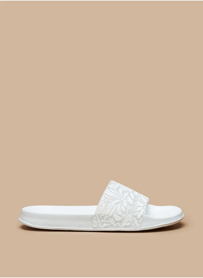 Aqua Women's Printed Slip-On Slides