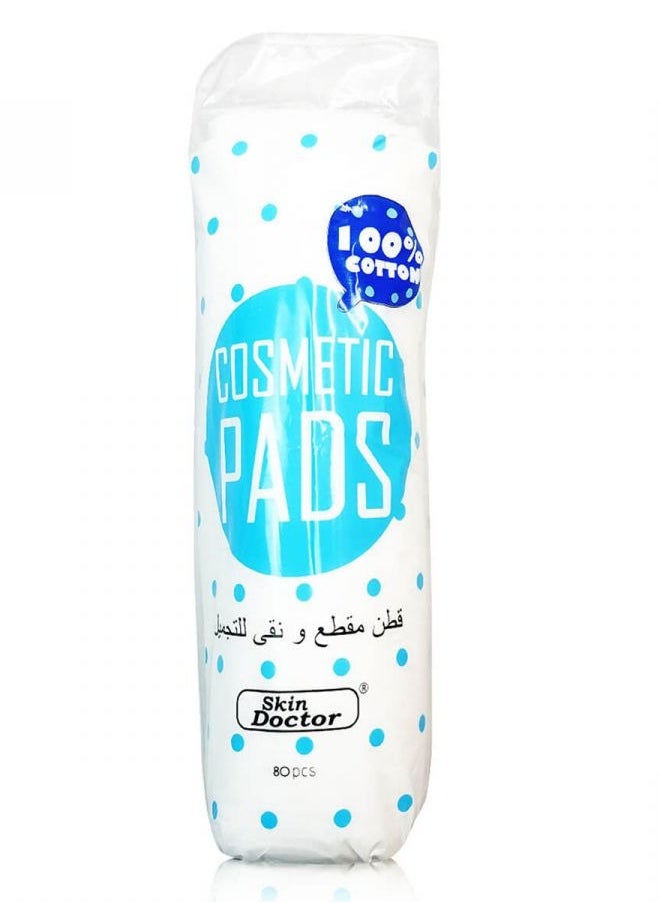 Skin Doctor 100% Cotton Make Up Cosmetics Pads (Pack Of 3 X 80)  - Image 3