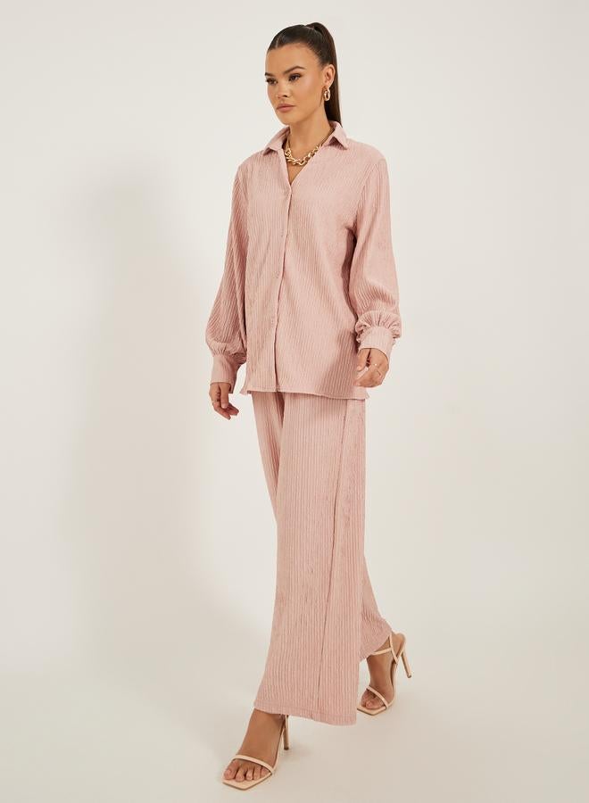 ستايلي بنطلون ستيلي واسع الساق بخصر مطاطي - Image 1