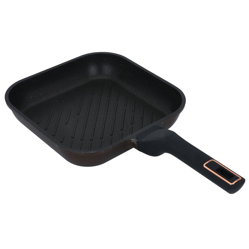 NeoKlein Grill Phantom Titanium + Neokline Granite Pan, 2.2 L, 24 cm, Square - Dark Red - Image 3
