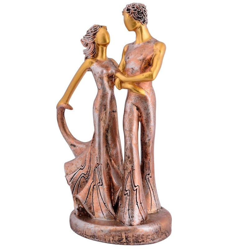 zart Romentic Love Couple Showpiece for Home Decor in Showpieces Golden85 - Image 5