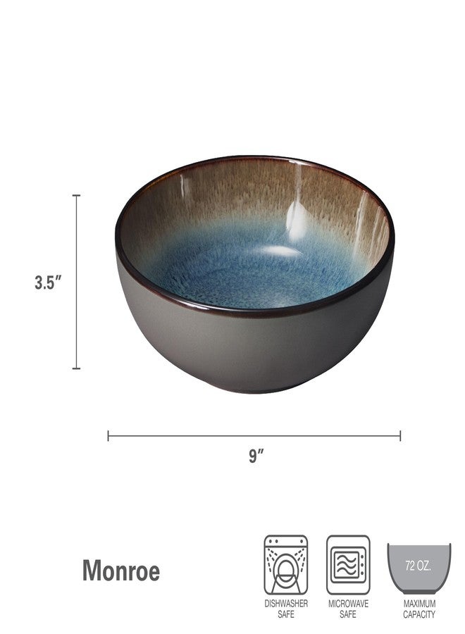 Pfaltzgraff Monroe Blue Serving Bowl, 9-Inch - Image 3