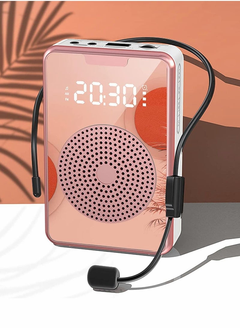 Excefore - Portable Voice Amplifier with Microphone Headset, Ultralight Portable Mini Rechargeable Personal Speaker - Image 1