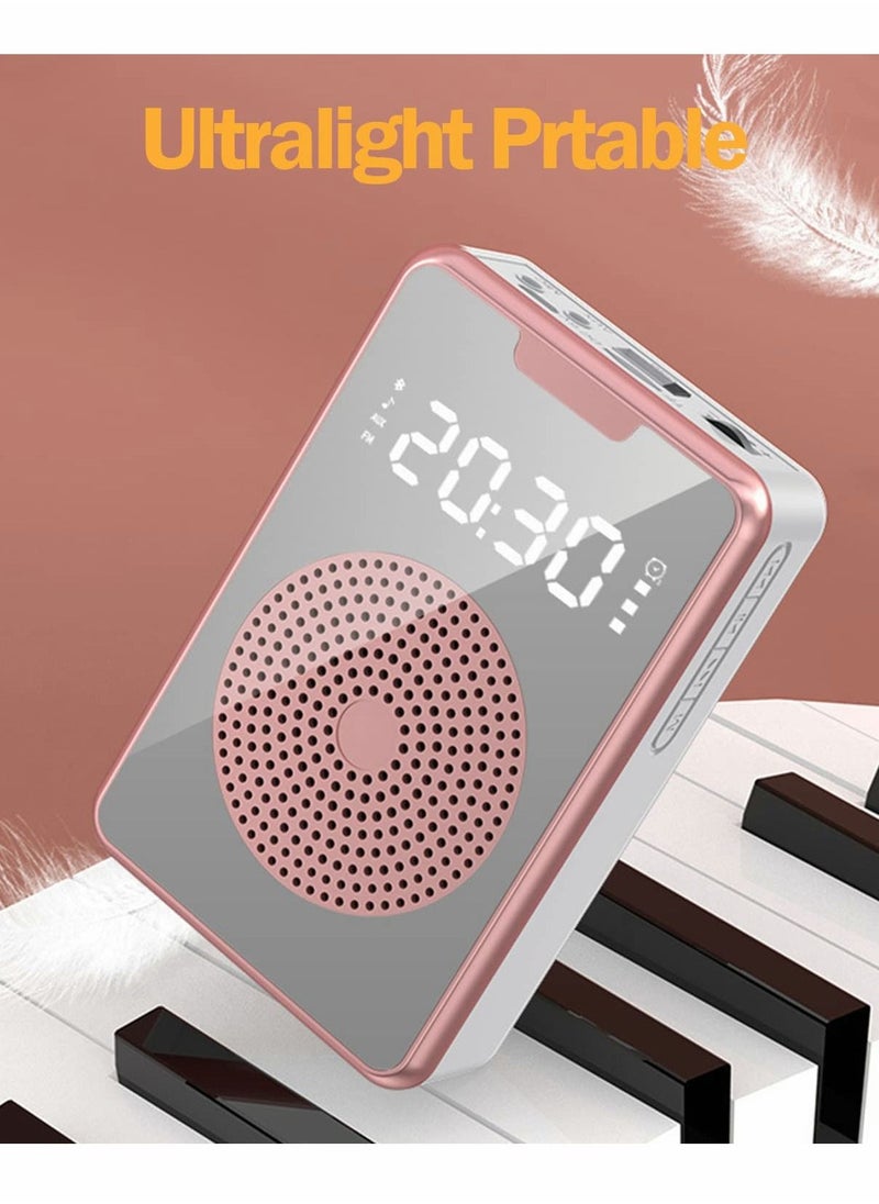 Excefore - Portable Voice Amplifier with Microphone Headset, Ultralight Portable Mini Rechargeable Personal Speaker - Image 1