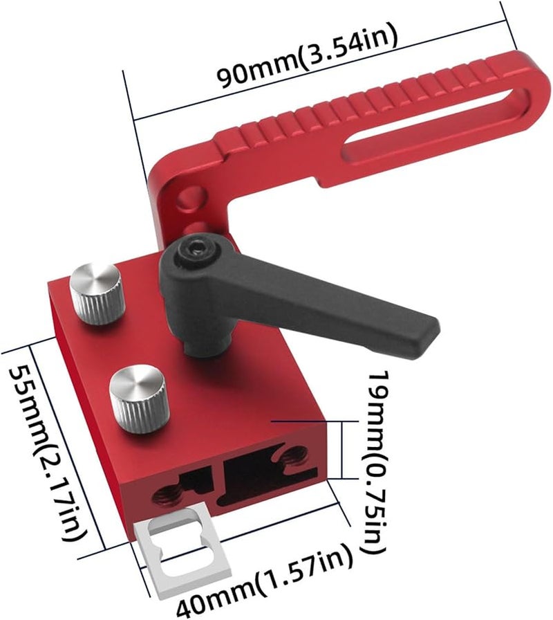 قف توقف سياج مسار T من سبائك الألومنيوم بعرض 75 مم لوقف الانقلاب لطاولة المنشار وطاولة الراوتر - Image 3