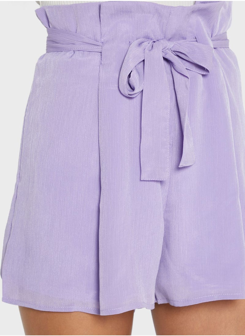 Missguided - Tie Waist Shorts - Image 1