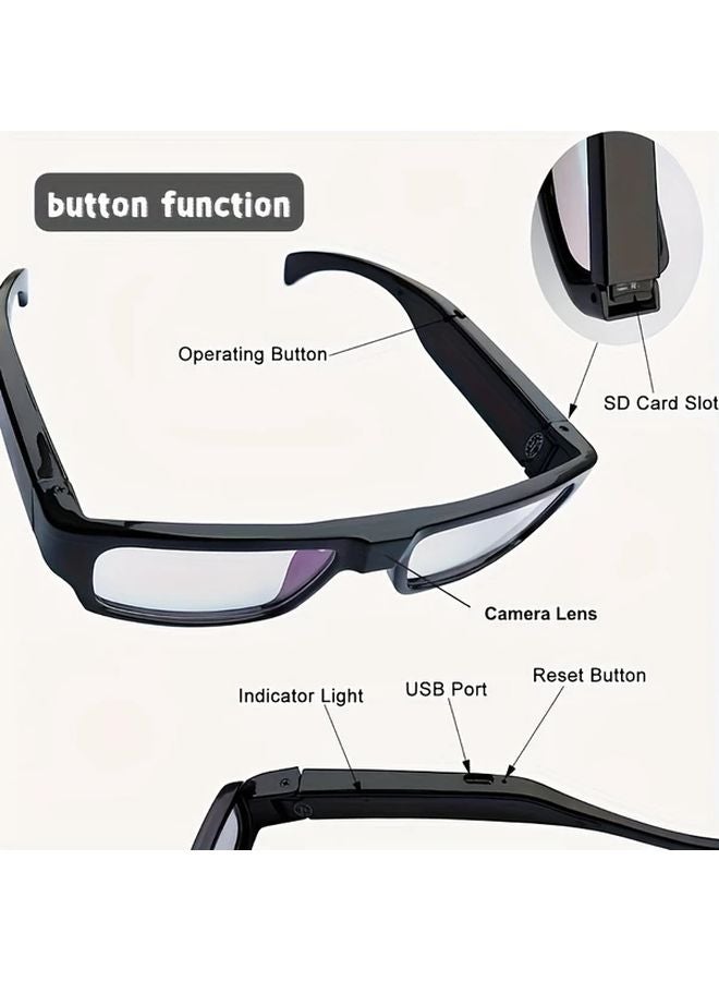 Smart Glasses Camera 1080P Video Glasses With 64GB Memory Card For Sports Cycling Motorcycle - Image 5