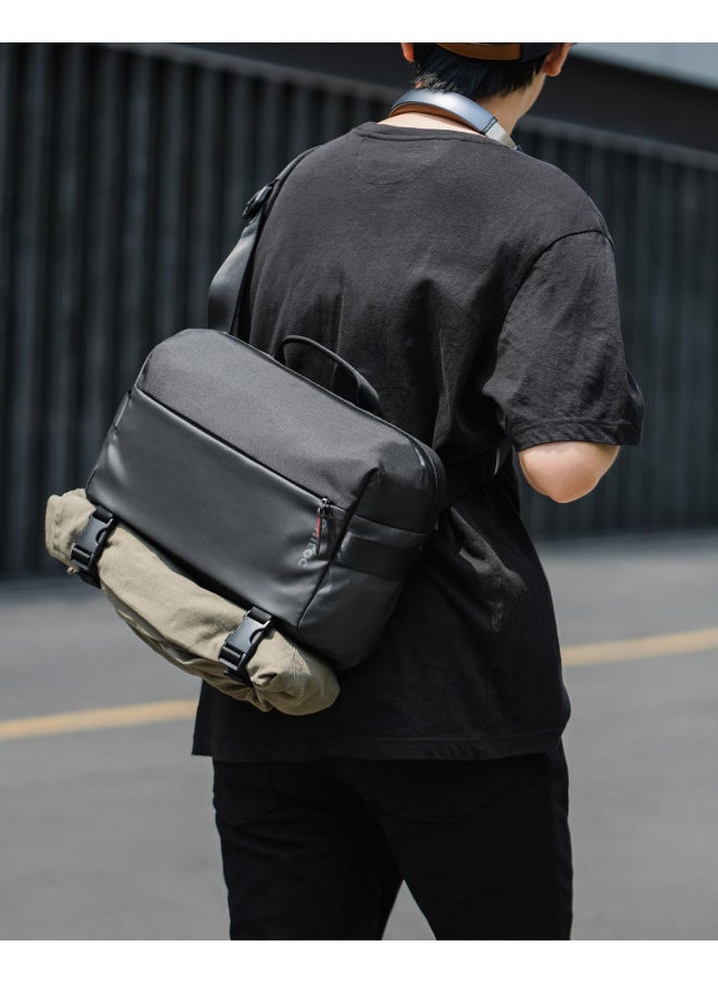 Tomtoc tomtoc Compact EDC Sling Bag for MacBook Pro 14-Inch M1/M2/M3 Pro/Max, Minimalist Chest Shoulder Backpack Crossbody Bag, Water-resistant Lightweight Everyday Carry Bag for Business, Travel, Work, Gym  - Image 2