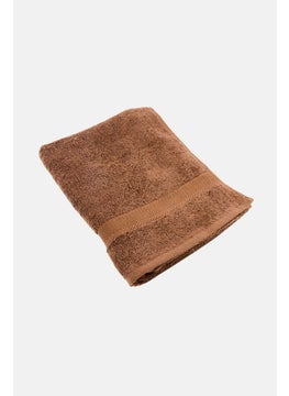 Cotton home Textured Hand Towel, Wood Brown  - Image 2