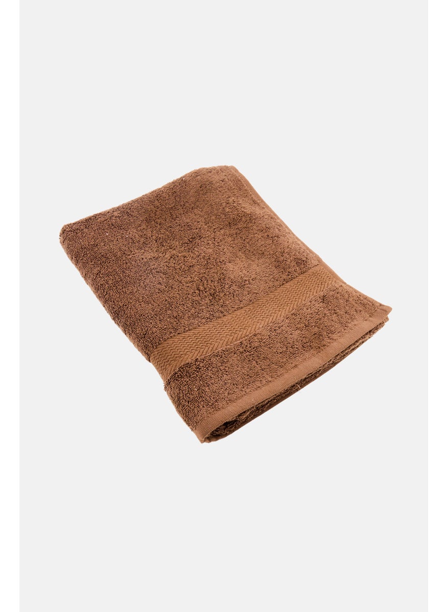 Textured Hand Towel, Wood Brown