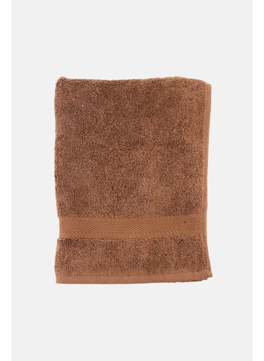 Textured Hand Towel, Wood Brown