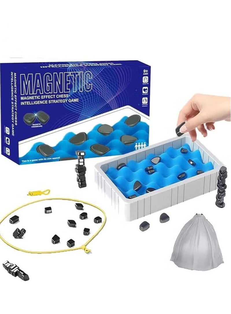 Travel Magnetic Chess Game, Chess Board Set with 5 Kinds of Strong Magnetic Pieces, Ideal for Kids, Beginners, and Family Fun - Image 1