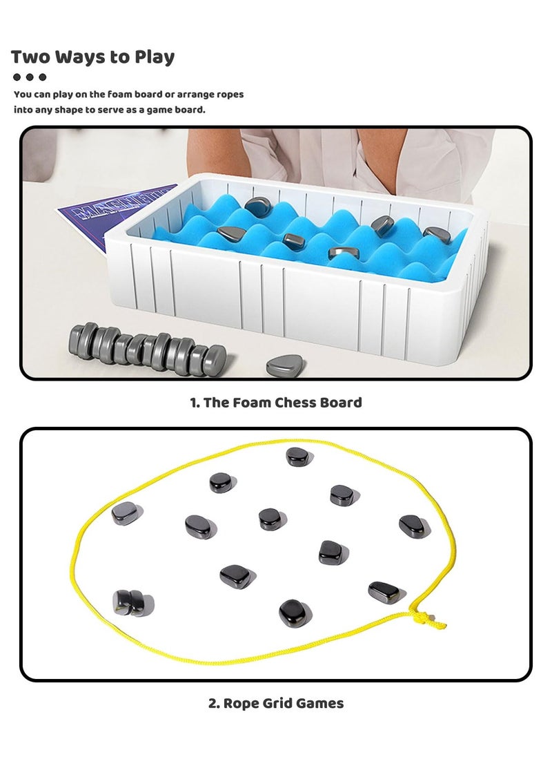 Generic Magnetic Chess Game, 2025 New Magnetic Chess Game, Magnetic Chess Checkers Board Toy, Fun Table Magnet Game, Family Party Games  - Image 3