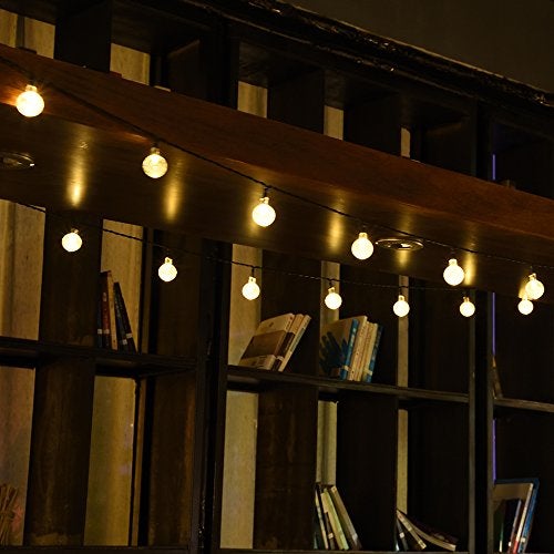 LOENDE Battery Operated Globe String Lights, Crystal Globe String Lights 16ft 30 LED 8 Modes Waterproof String Lights with Timer for Backyard Garden Balcony Pergola Wedding Party Decor(Warm White) - Image 3