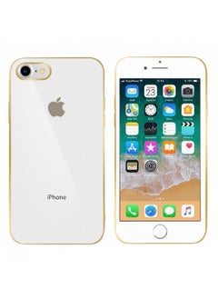 HICOOL iPhone 7 and 8 Case Protective Electroplating Slim Shockproof Cover White/Gold  - Image 3