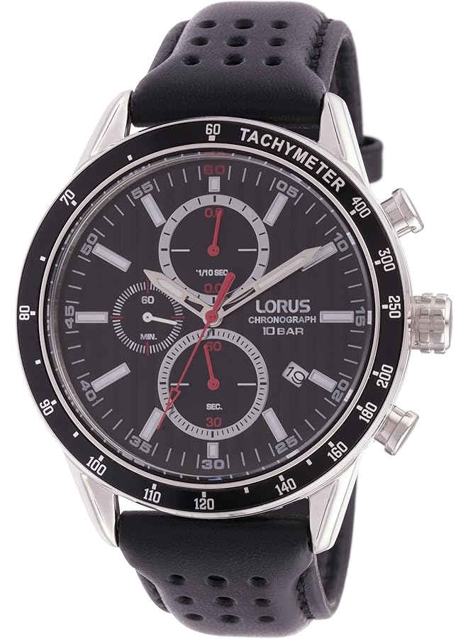 LORUS Mens Analog Quartz Watch With Leather Bracelet Rm335Gx9 - Image 1