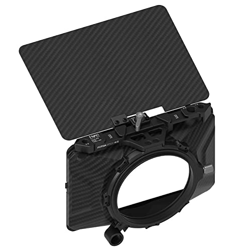 FOEASY Foto4easy 4x4/4x5.65 Lightweight Mini Matte Box with 15mm Rod Support for DSLR Mirrorless Cameras,Compatible with 52mm/55mm/58mm/62mm/67mm/72mm/77mm/82mm Lens - Image 3