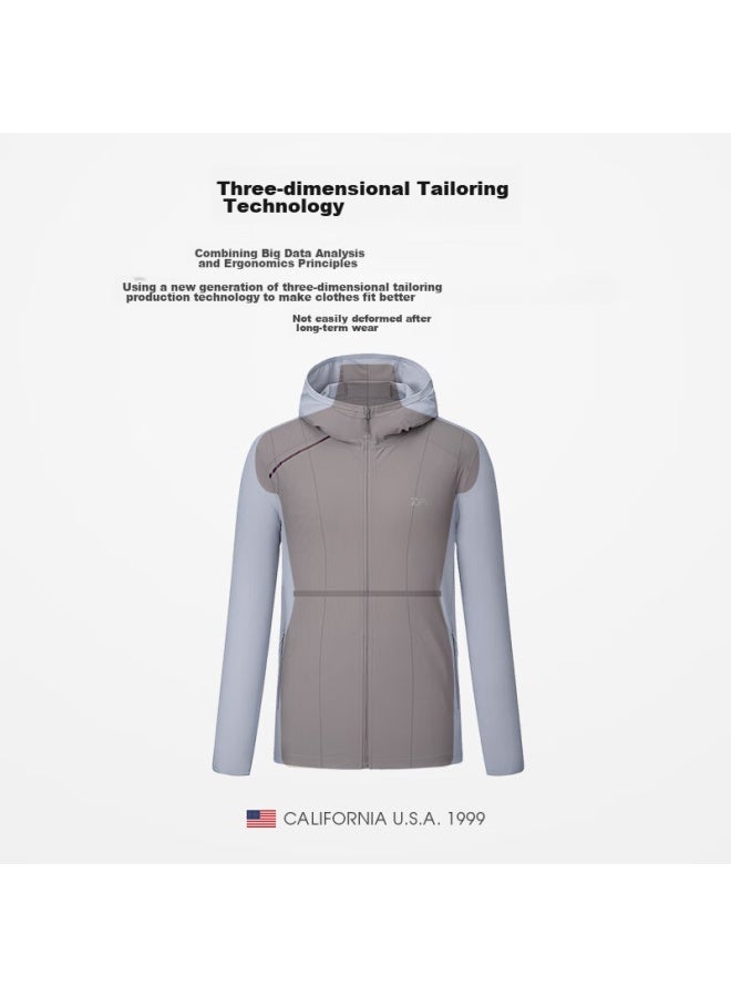 Tfo Outdoor Sun Protection Clothing, Comfortable Breathable Sun-blocking Casual Jacket 6312410, Men's Light Gray, 1xl - Image 3