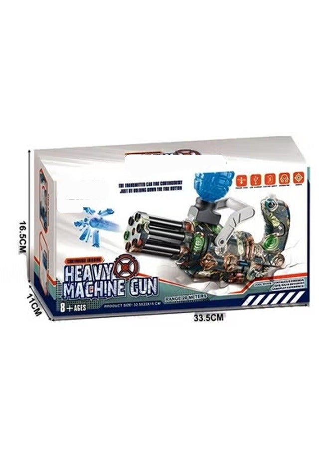 Automatic Electric Gun Camouflage Design Splatter Ball Gel Blaster Gun with Water Beads Eco Friendly Outdoor Activities Team Shooting Game for Kids Birthday Gift for Children 33.5x11x16.5 Centimeter  - Image 2