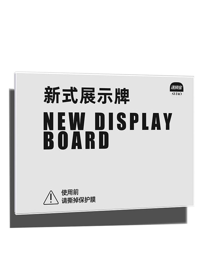 Eckek  Wall Mount Acrylic Sign Holder Self Adhesive Display Frame Clear Document Frame for Office, Store, School, Home, Wall Picture Frame - Image 2