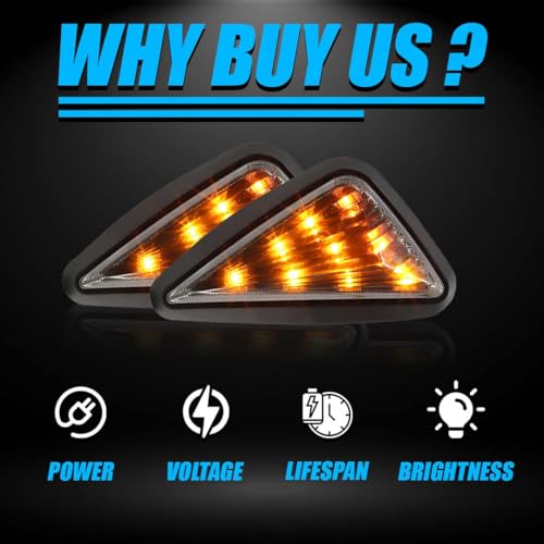 MOTO GENIUS Triangle Side Body Fitting LED Indicator Light for R15, CBR 250, CBR 150R, Ninja 250 – Waterproof, Durable & Stylish Motorcycle Turn Signal Lights (Pack of 2) - Image 4
