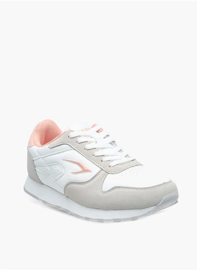 Dash Womens Panelled Sports Shoes With Lace-Up Closure