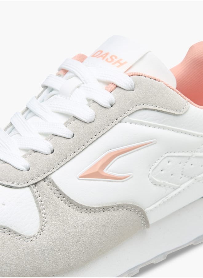 Dash Womens Panelled Sports Shoes With Lace-Up Closure  - Image 4