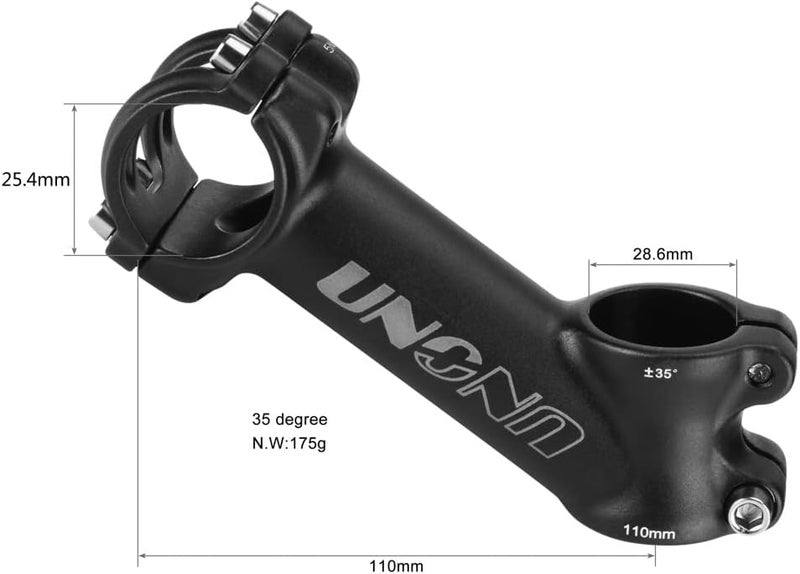 FOMTOR 25.4 stem 110mm 35 Degree Bike Handlebar Stem Riser MTB Stem for Mountain Bike Road Bike BMX MTB - Image 2