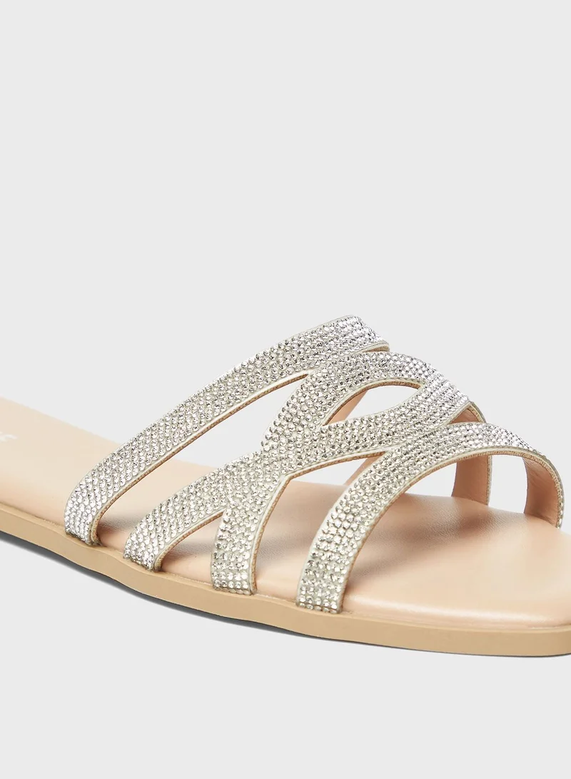 Celeste Multi Strap Flat Sandals