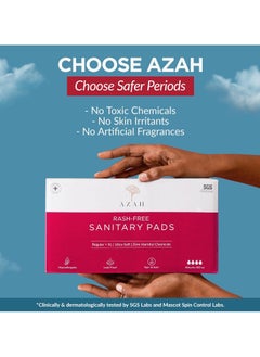 AZAH Sanitary Pads for Women (20 Reg + 20 XL) [Pack of 40] 100% Rash-Free sanitary napkins | 3x More Absorption, Cottony Soft and Dry Top Cover for heavy Flow | Toxin Free, Locks Odour, Leak-Proof - pzsku/ZBF327DBDDD0F19127D7CZ/45/_/1740739613/5db10081-16ea-4eca-866b-8ba71260b80a