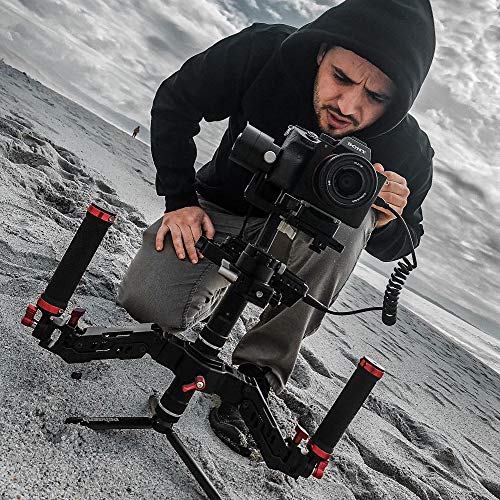 DF DIGITALFOTO DIGITALFOTO Ares Z Axis Spring Gimbal Dual Handle,Damping Detachable Dual Grip Compatible with Crane 2, DJI RS2/RS3 Pro/RS4/RS 4 Pro/Mini/Ronin S/SC, FEIYU AK2000/4000, Moza Air 2 Axis Gimbal - Image 3