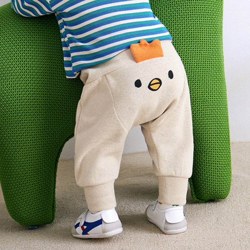 0-2 Year Old Baby Four-Season Pants Yellow Tiger Baby All-Match Loose Cartoon Harem Pants Big Pp Pants - Image 2