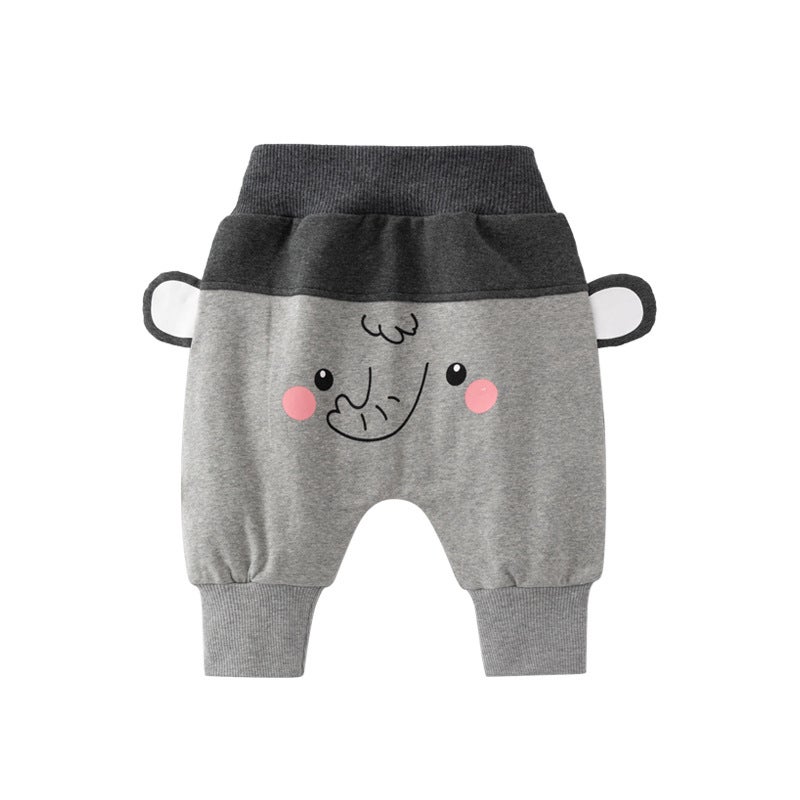 0-2 Year Old Baby Four-Season Pants Yellow Tiger Baby All-Match Loose Cartoon Harem Pants Big Pp Pants - Image 5