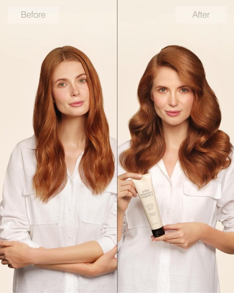 John Masters Organics – Nourishing Hair Mask | Rose and Apricot | Deep Conditioning Hair Mask | Scalp Treatment | Avocado | Silicone & Paraben Free | Cruelty Free| Haircare for Men & Women (5 oz.) - Image 5