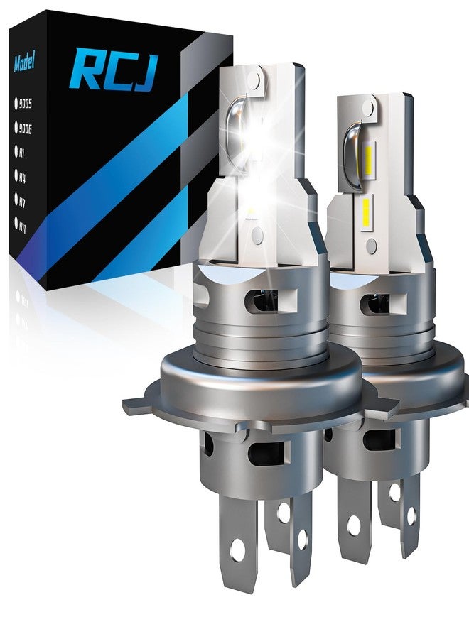 RCJ Fog Weather Light Bulbs, 9005/HB3 9006/HB4 Bulbs Combo 6000K Cool White with Cooling Fan, Plug-N-Play, Pack of 4 - Image 1