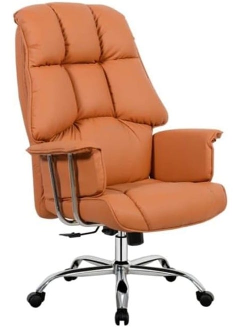 Premium Leather Heavy Duty Office Chair – Metal Frame, Medium Size, Ergonomic & Durable for Ultimate Comfort