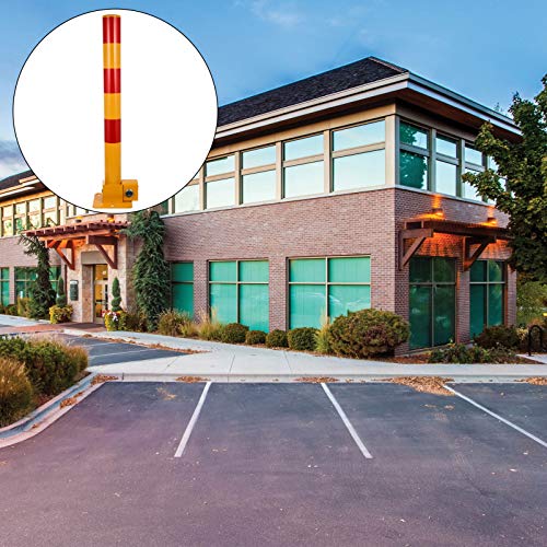 Garneck عمود مروري حديدي مزخرف لحماية مواقف السيارات مع قفل لحماية السيارات في المنزل والمرآب وزينة الشارع - Image 4