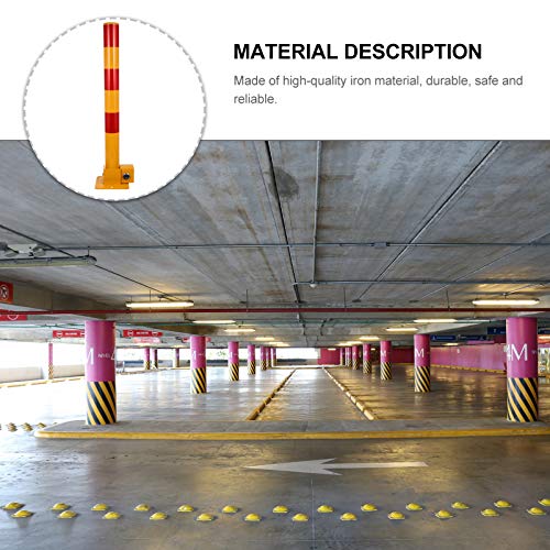 Garneck عمود مروري حديدي مزخرف لحماية مواقف السيارات مع قفل لحماية السيارات في المنزل والمرآب وزينة الشارع - Image 2
