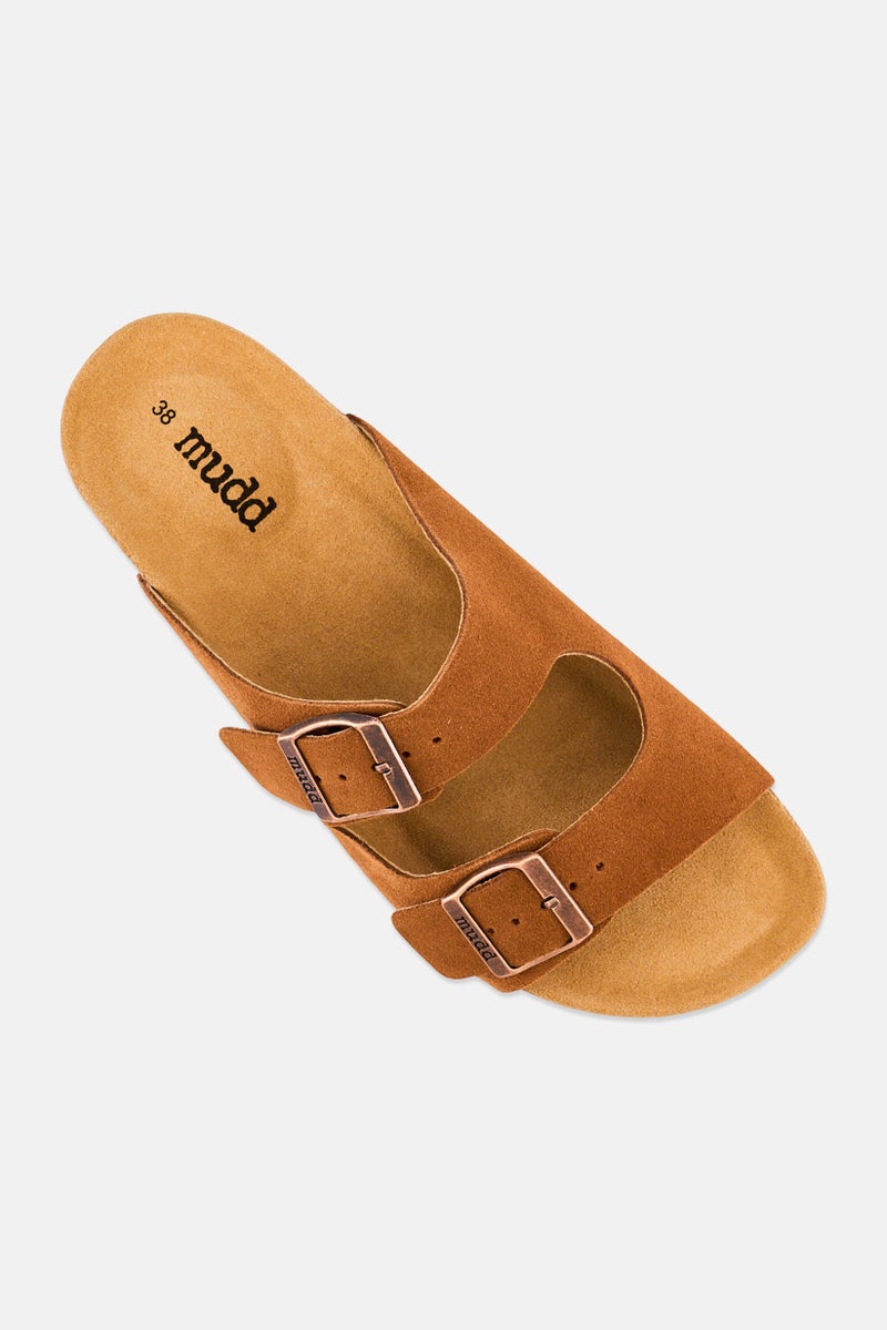 Mudd Women Slip On Cork Sandals, Brown - Image 4